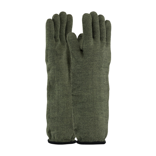 Green L 32 oz. Preox/Kev Blend Shell, Open Cuff, Uncoated, 100% Cotton lined Terry, Hot Mill & Seamless Knits