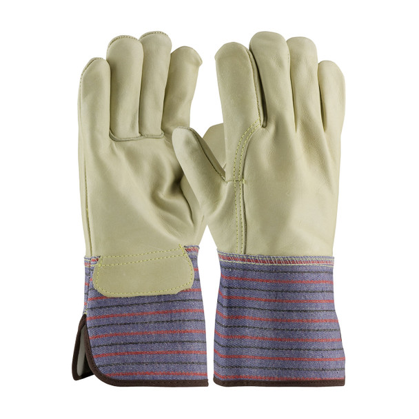 Natural XL Top Grain Cowhide, Premium, Full Leather Back, Sewn w/Kevlar, GT Grain Leather Palm Gloves 1 Dozen