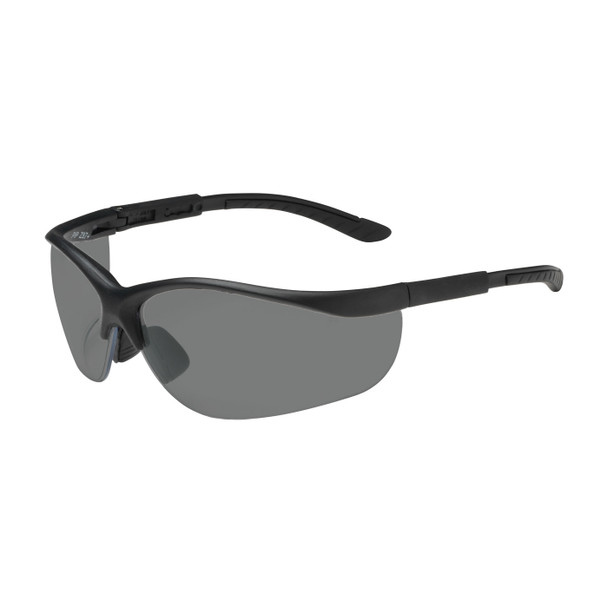 Black OS Hi-Voltage AC, Gry AS/AF Lens, Blk Adj Tmpls, Narrow Sizing Bouton Semi-Rimless Frame 1 Pair