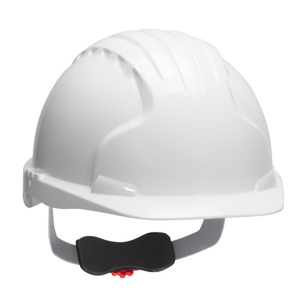 White OS JSP Evolution 6151, Gray, 6-Pt Textile Susp, Wheel Ratcht, Class E ANSI Type I Helmets