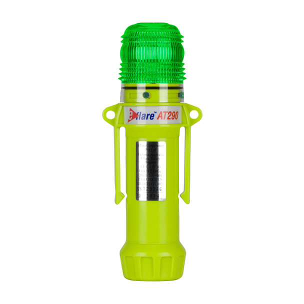 Green OS Green, Flashing or Steady-On 1-Color, 8 LED, Four "AA" Batteries Standard 8" Beacon