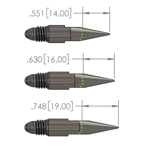 PowerBall Teach Tip - 14mm Wire Stick-out