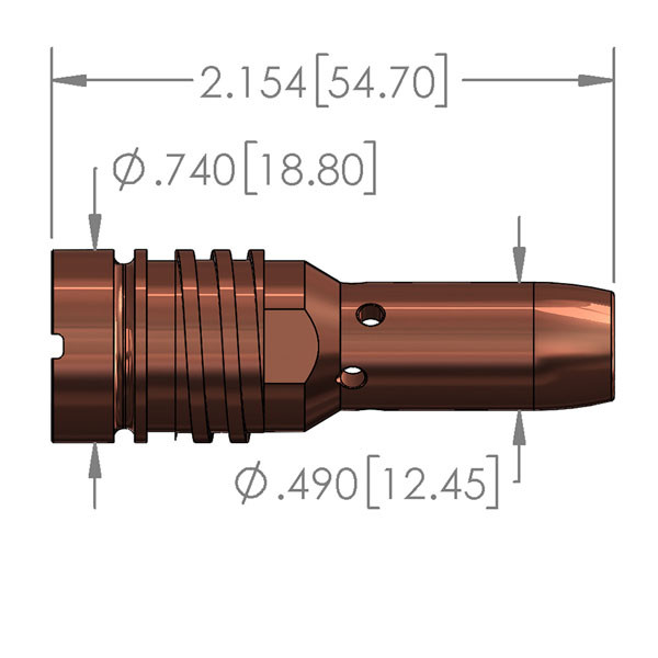 Replacement Diffuser for Lincoln Electric Thread-on - For 9mm PowerBall Contact Tip