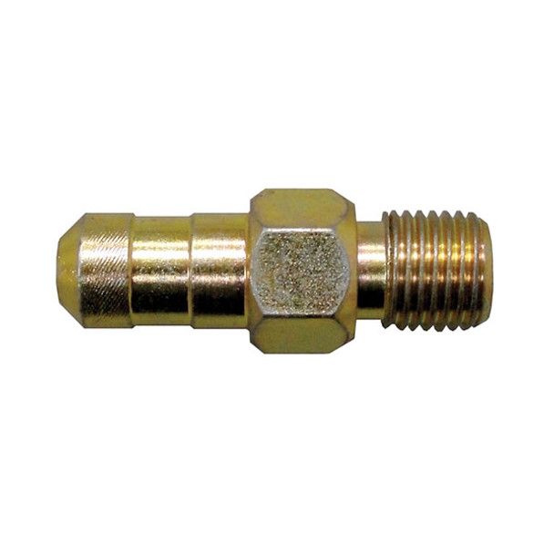 Wire straightener inlet or outlet with 1/4in (6.4mm) NPT-M and .156in (4mm) I.D.