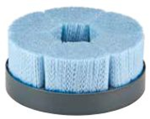 4" Shell Mill Holder Disc Brush, Dense, .040/80 CeramiX Abrasive Filament, 1-1/4" A.H.