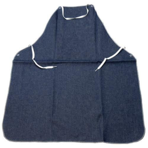 Denim No Pocket Apron, Attached Ties 28" x 36". Must order in bundles of 12 each
