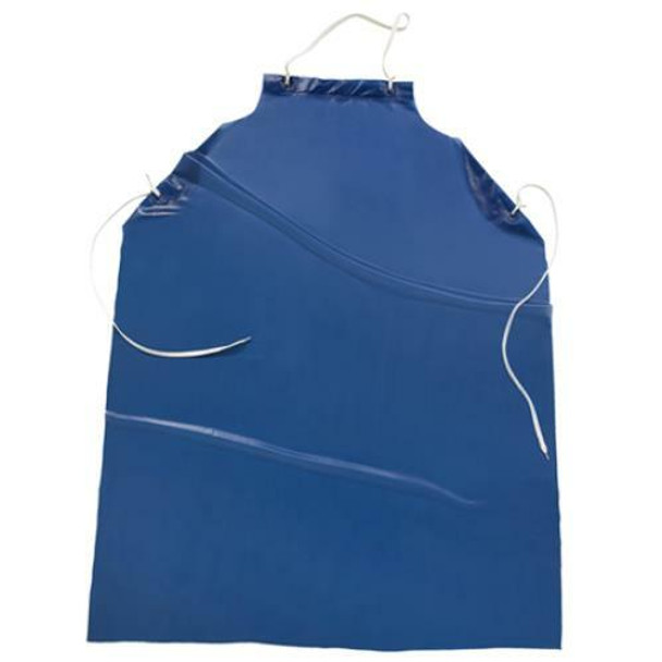 8 mil 35x45"  Raw Edge Apron - Blue