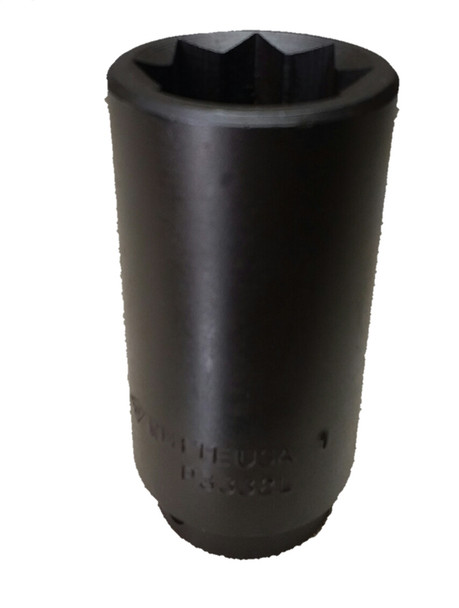 1/2" Drive X 1" 8 Point, 3.5" Overall Length Deep Lineman Socket