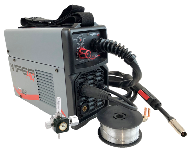 Viper Welder 105AMP Mig Gas/Gasless Inverter with Regulator and Torch