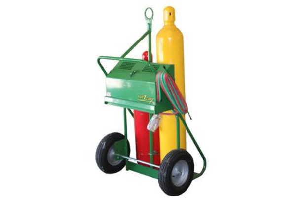 Welding Oxygen and Fuel Cart with Cabinet - 66" in Height