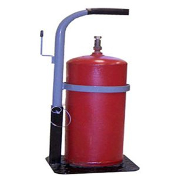 Portable Stand for B Cylinders, Removable Handle, 9"x9" Baseplate