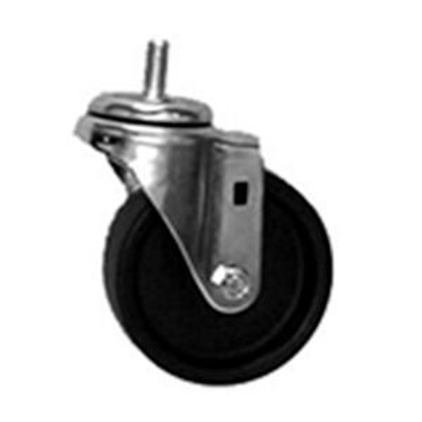 4" Swivel Polyolefin Caster, Plain Bearing, 255lb Load Capacity