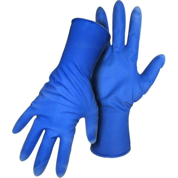 15 Mil, Powder Free Latex, Genieral Grade Disposable Gloves - Size 2XL, Blue 1 Box - Disposable Liquid-Proof Gloves