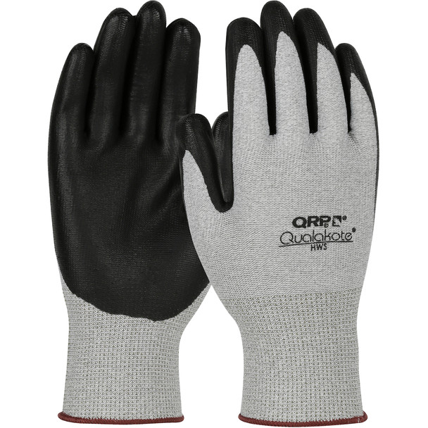 Yellow Cuff Grey NY/Carbon ESD NPD 12/Pr Pk 10 Pk/Cs X-LARGE - Size XL, Gray 1 Case - CE Seamless Knit Gloves