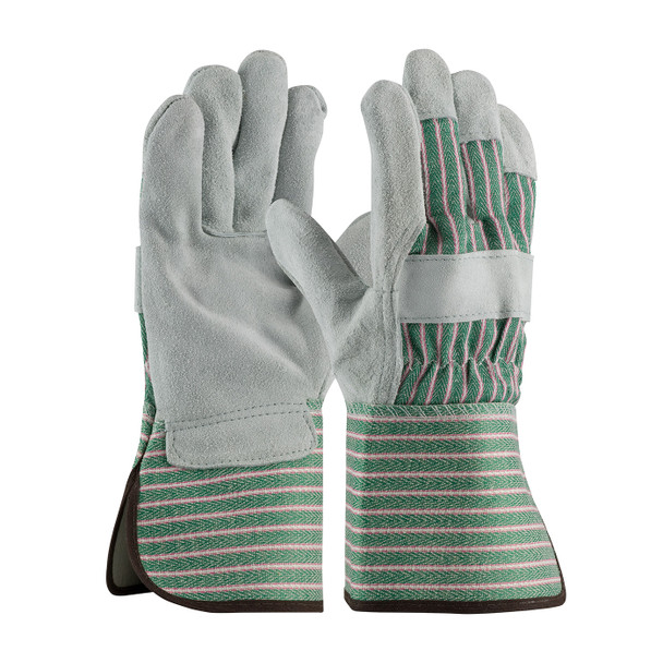 Bronze Series, B Grade Shoulder, Grn./Pink, Rubberized GT - Split Leather Palm XS Green 1 Dozen