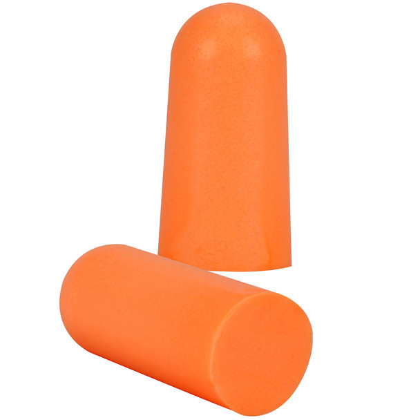 Mega Bullet Ear Plugs, Uncorded, 33 Db Nrr, Orange Pu Foam, 200/Box - Size Os, Orange, Ear Plugs, 1 Box