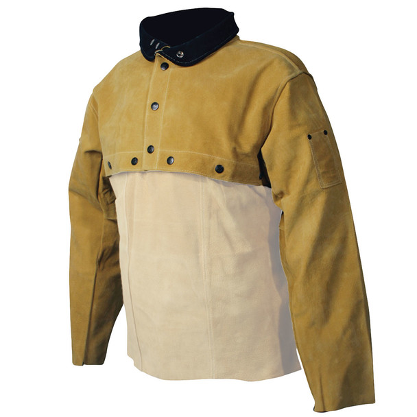 Cape Sleeve, Welders, Boarhide, Medium - Size M, Gold, FR Clothing-Welding, 1 Unit