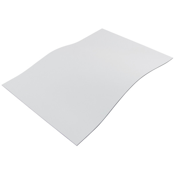 Flexible Magnetic Sheet - 0.020'' Thk. x 5.0'' W x 8.0'' L, White Vinyl