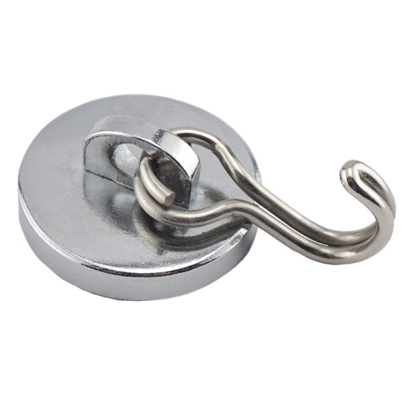 Neodymium Swinging Magnetic Hook - 40 lbs. pull w/ liner