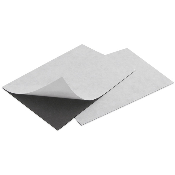 Flexible Magnetic Sheets with Adhesive (2pk) - 0.020'' Thk. x 4.0'' W x 6.0'' L Indoor/Outdoor