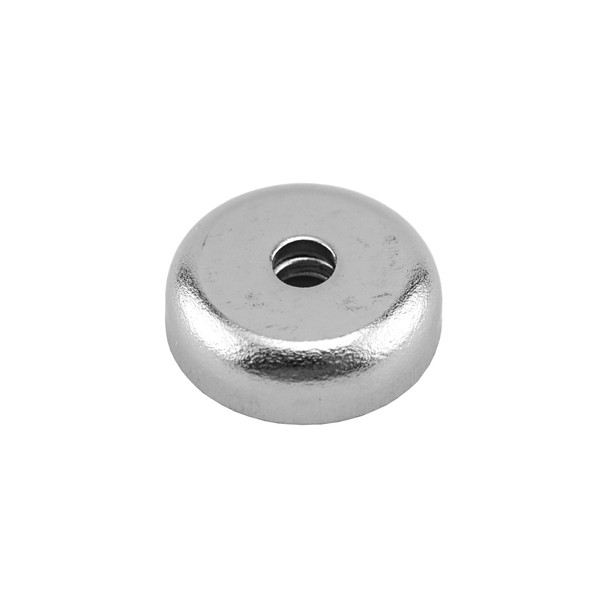 Neodymium Countersunk Round Base Assembly - N42¸ 0.618'' Dia. x 0.188'' Thk. w/0.136'' Dia. hole¸ 11 lbs. pull