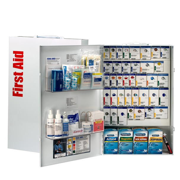 200 Person XXL Metal SmartCompliance First Aid Cabinet With Medication