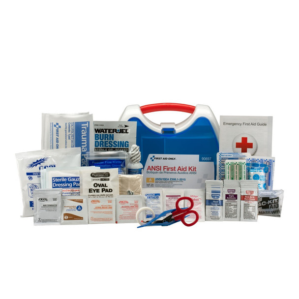 25 Person Ready Care Small ANSI A Compliant First Aid Kit, Plastic Case