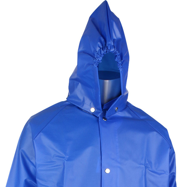 Tpu/Nylon Industrial Protective Hood, Lt.Wt. Durable, 10Mil (.25Mm) TPU/Nylon - OS Blue EA