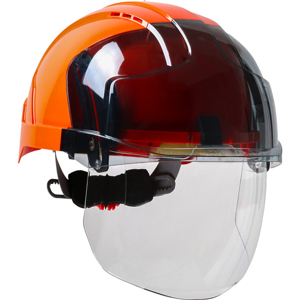 Jsp Evo Vistashield, Shaded Front, Vented Class C ANSI Type I Helmets - OS Orange-Smoke EA
