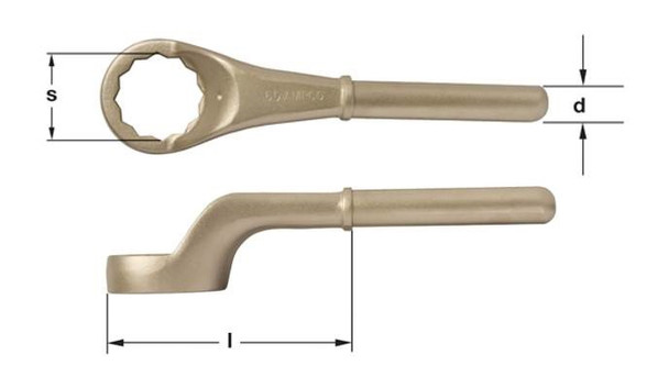 Wrench, Box for Extension Metric 60MM