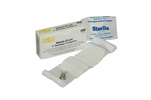 2" Hema-Flex Bandage Compress, 4 Per Box
