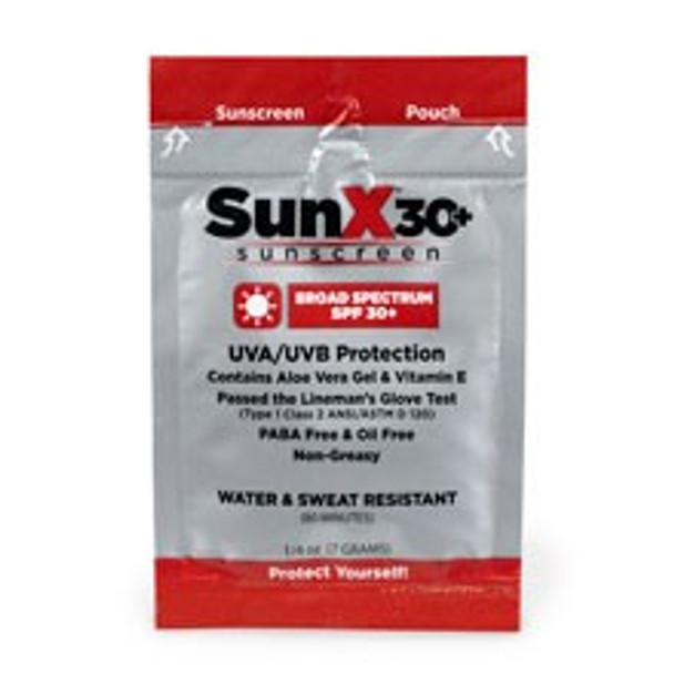 SunX30 Sunscreen Lotion Packets, 4 Per Box