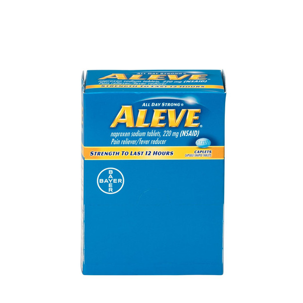 Aleve Naproxen Sodium Medication, 50 Packets of One Tablet