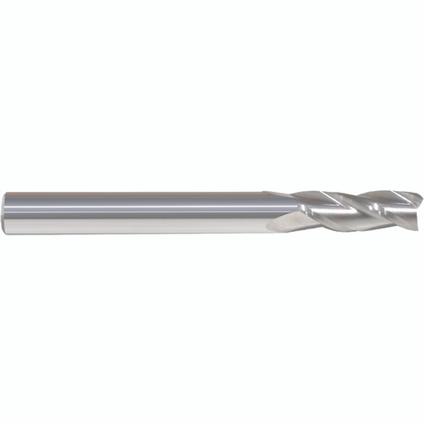 1/16" × 1/8" × 1/4" × 1 1/2" 3 Flute Single End Carbide Finishing Center Cutting End Mill-Uncoated Series/List #5941