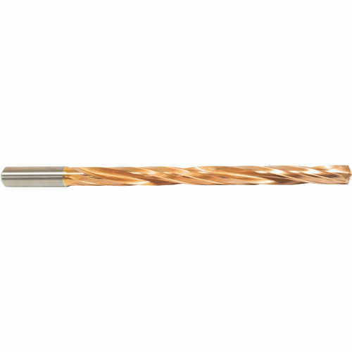 5.7 mm Dia. × 6 mm Shank × 78 mm Flute Length × 116 mm OAL, 12xD, 135°, ZrCN, 2 Flute, Coolant Thru, Round Solid Carbide Drill Series/List #NG05