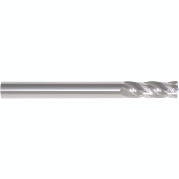 1/2" × 1/2" × 1" " 0.0450" C/R 4 Flute Single End Carbide Finishing End Mill-Uncoated Series/List #5968