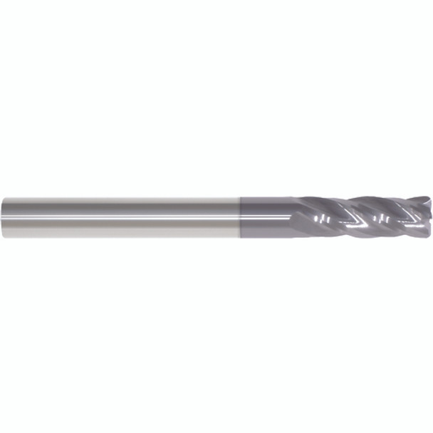 5/16" × 5/16" × 13/16" × 2 1/2" 0.0600" C/R 4 Flute Single End Carbide Finishing End Mill-ALTiN Series/List #5968T