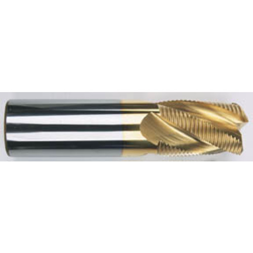 5/8" × 5/8" × 1 1/4"  1/2" 4 Flute Single End Carbide Roughing Center Cutting End Mill-TiCN Series/List #5972C