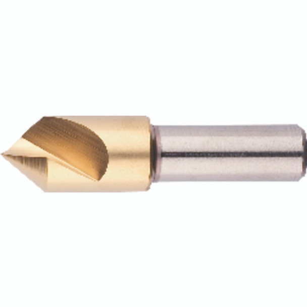 1" Cutting Dia. 1/2"Shank Dia, 1 Flute, 60 Degrees, HSSCo Countersink Series/List #1754 1" Cutting Dia. 1/2"Shank Dia, 1 Flute, 60 Degrees, HSSCo Countersink Series/List #1754