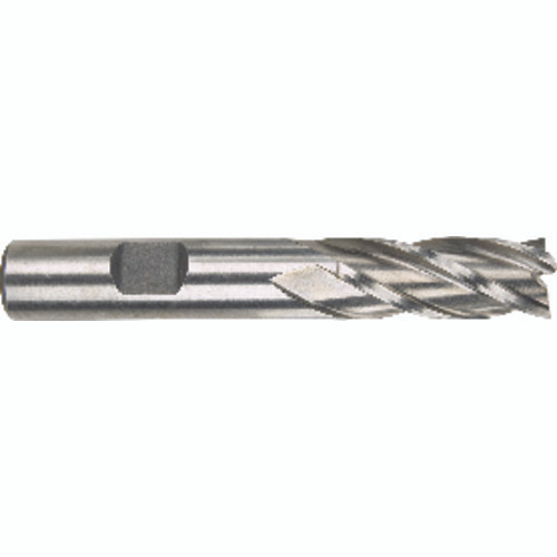 13/16" × 5/8" × 1 7/8" × 4" 6 Flute Single End HSS Finishing Non-Center Cutting End Mill-Uncoated Series/List #1897