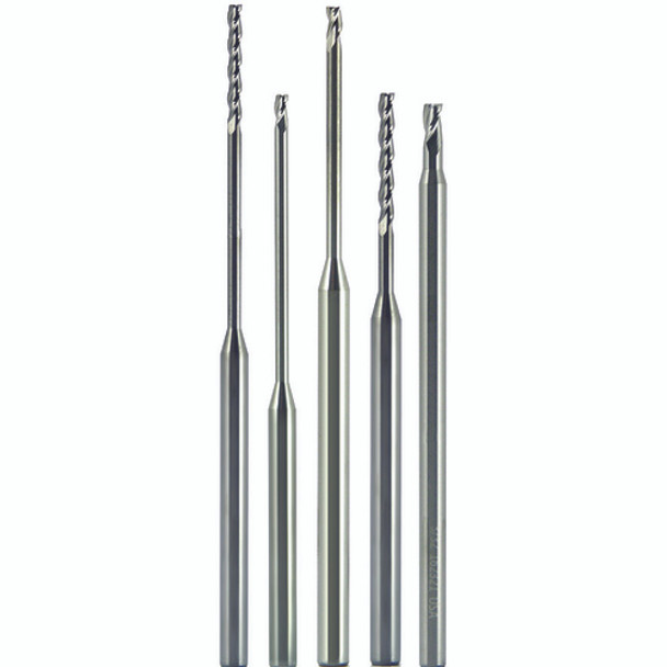 0.0500" × 1/8" × 0.3000" × 2 1/2" 3 Flute Single End Carbide Finishing Center Cutting End Mill-Uncoated Series/List #5916