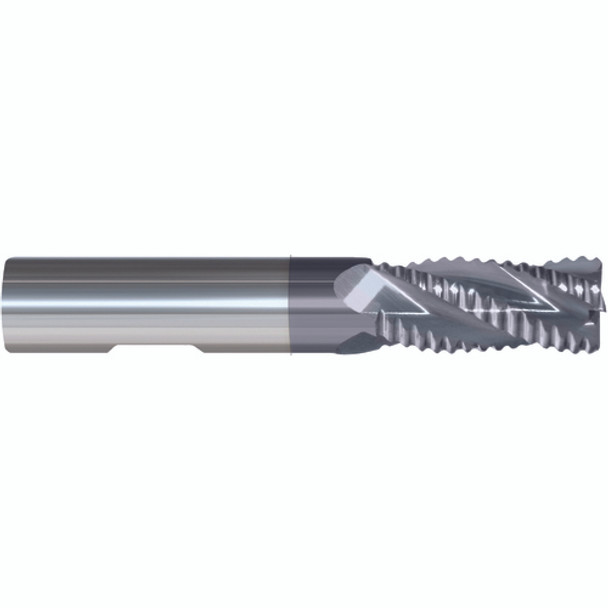 5/16" × 5/16" /4" × 2 1/2" 0.0200" C/R 4 Flute Single End Carbide Roughing End Mill-ALTiN Series/List #5977T