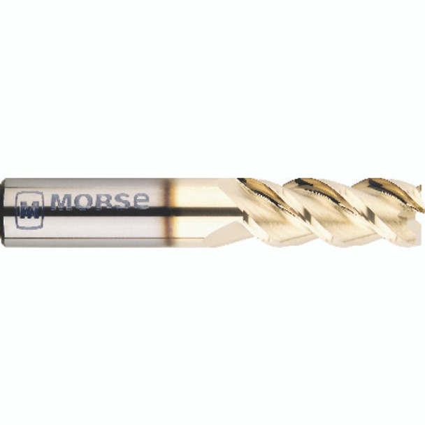 5/8" × 5/8" × 1 5/8"  1/2" 0.0070-0.0100 C/R 3 Flute Single End Carbide HPE High Performance End Mill-Uncoated Series/List #5992