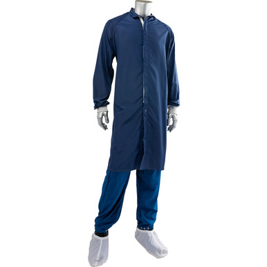 Uniform Technology C3 ISO 4 (Class 10) Cleanroom Frock, XL, Navy CFRZC ...