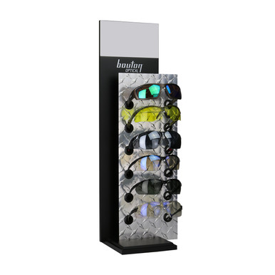 DISPLAY DISPLAY Counter Display, Metal Diamond Plate,6 pc Displays 252 ...