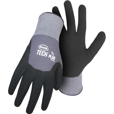 Tech Plus Glove, 3/4 Dipped Nitrile with Poly Foam. Color Coded - Size ...