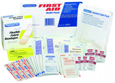Basic First Aid Refill Kit: 95 Pieces 40001 - First Industrial Supplies