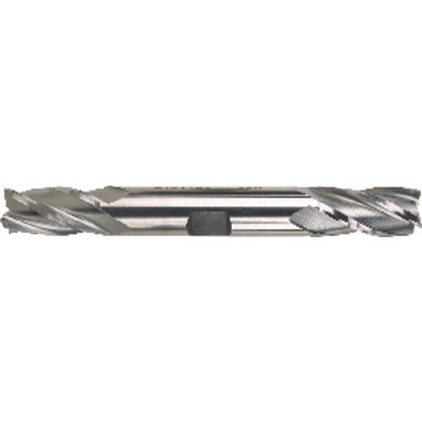 Meda Superior Import 1/4" HSS 4-Flute Double End Center Cutting End Mill - 4 Pieces