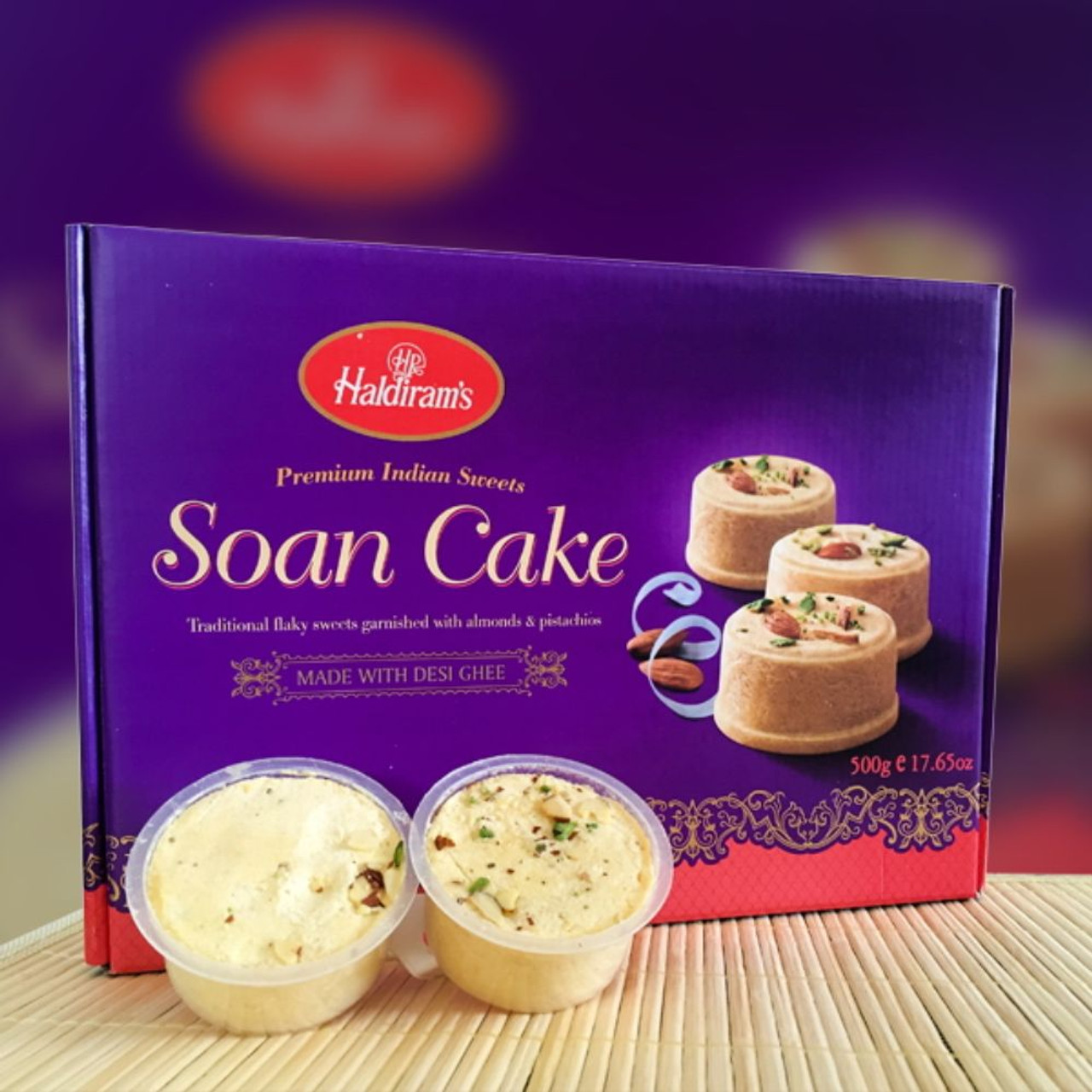 Amazon.com : Pack Of 2 - Haldiram's Soan Cake Desi Ghee - 250 Gm : Grocery  & Gourmet Food