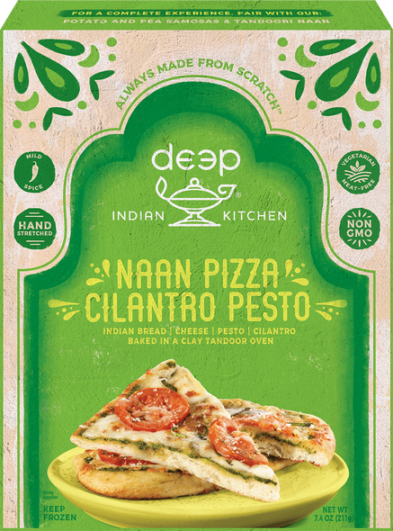 Deep Frz Cilantro Pesto Naan Pizza